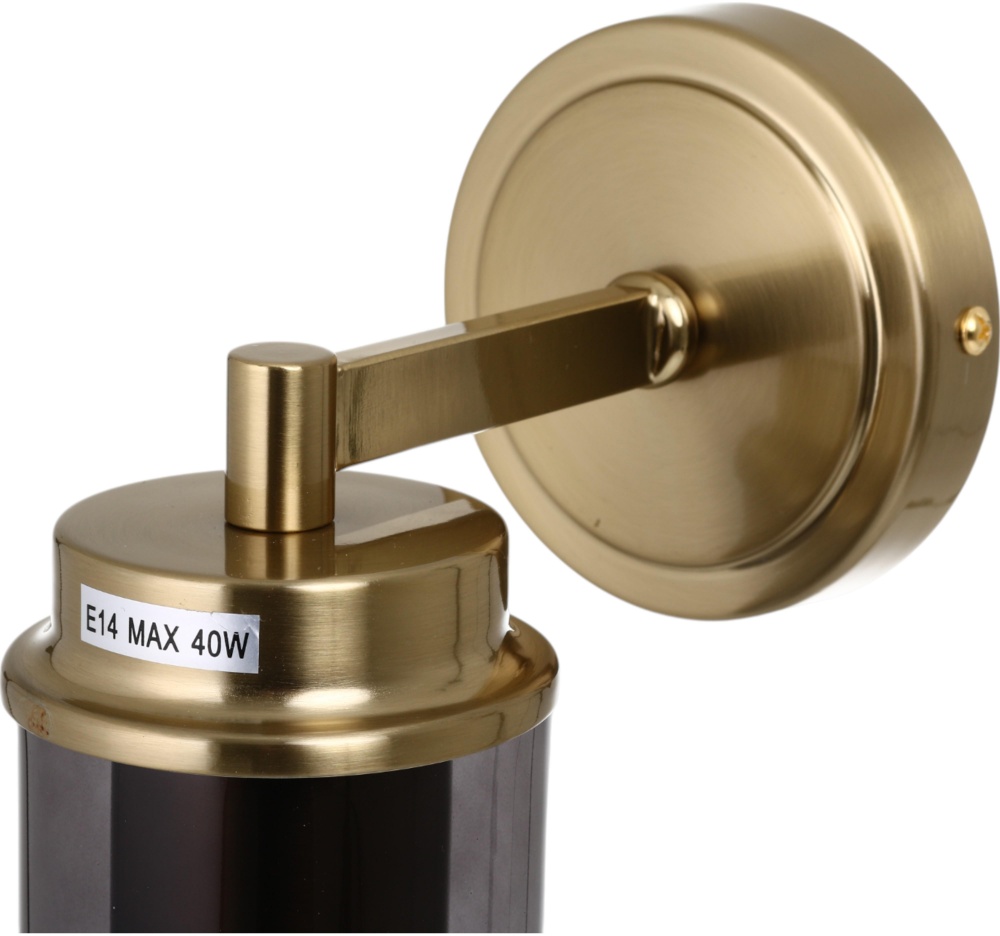 Светильник настенный Sensio Andromeda 1x40 Вт E14 золото/черный ALG-74674/1W