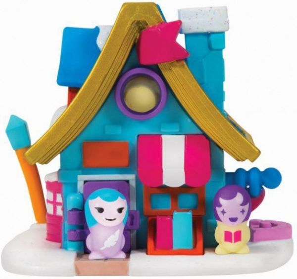 Ігровий набір Jazwares Nanables Small House Зимовий дивосвіт Книгарня Біля каміну (NNB0032) 