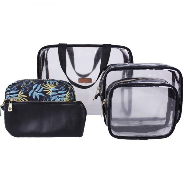Набір косметичок Bagland 5 в 1 7 л прозорий суб.876 (72230) 