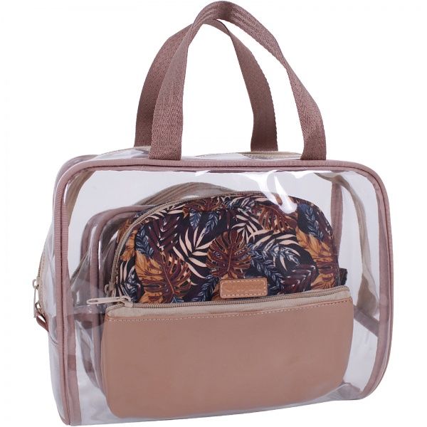 Набор косметичек Bagland 5 в 1 7 л прозрачный суб.875 (72230) 