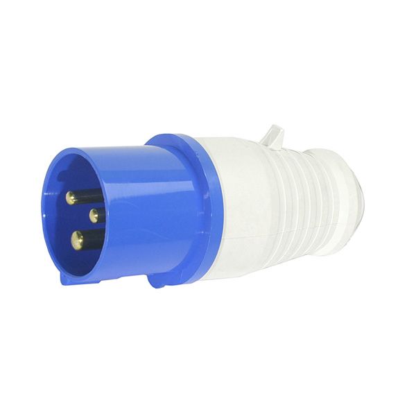 Вилка силовая с заземлением  TAREL (e.plug.pro.3.32) 2p+PE (023) белый с синим p011002