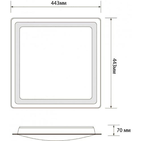 Світильник світлодіодний Светкомплект Leggera CL-S130 CCT CH TX 30 Вт білий 3000-6000 К
