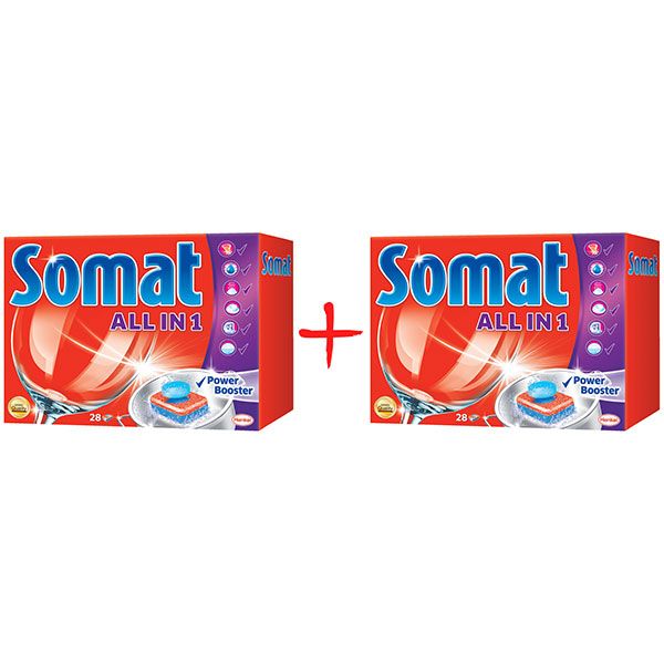 Засіб для посудомийних машин Somat 28+28 шт