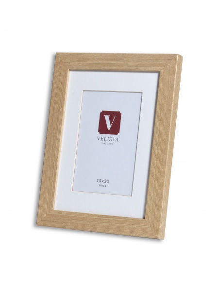 Рамка для фото Velista 24W-3206-11v з паспарту 1 фото 50х70 см дерево світле 