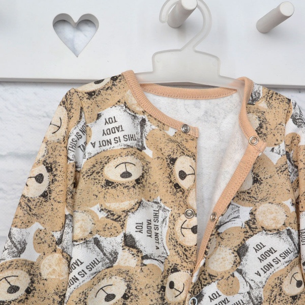 Человечек унисекс Blanka Медвежонки р.86 коричневый 12789 