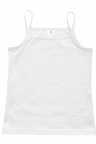 Майка для девочек Роза р.164 белый 210425 