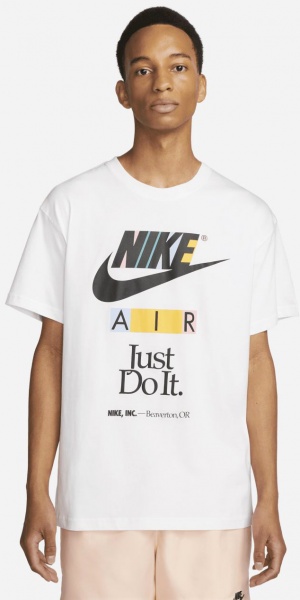 Футболка Nike M NSW TEE M90 NEW DNA HBR FB9778-100 р.2XL білий