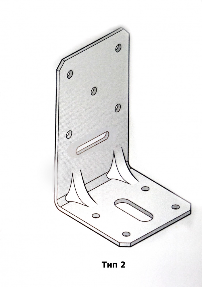 Кутник універсальний посилений Profstal 65x95x65 мм 2 мм (20 шт.)