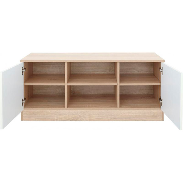 Тумба под ТВ Гранада 1-Б дуб сонома/белый