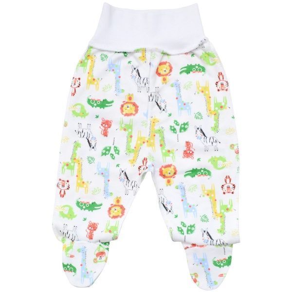 Ползунки Minikin 62 белый с салатовым 1940103 