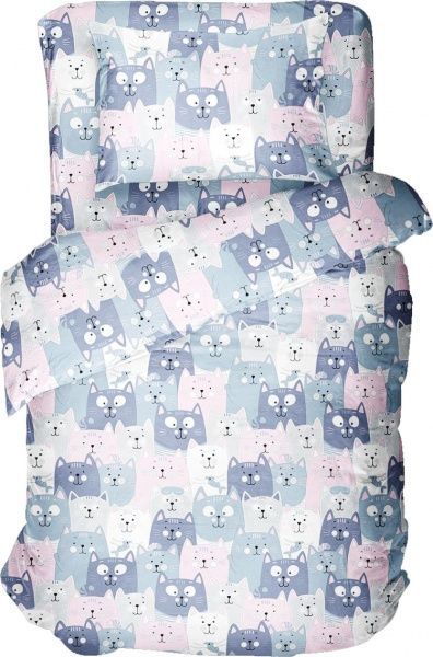 Комплект постельного белья Україна Котики разноцветный 