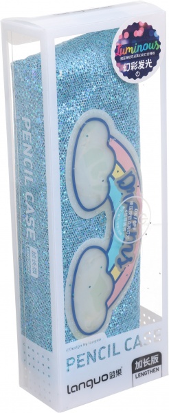 Пенал на молнии Dreams радуга голубой