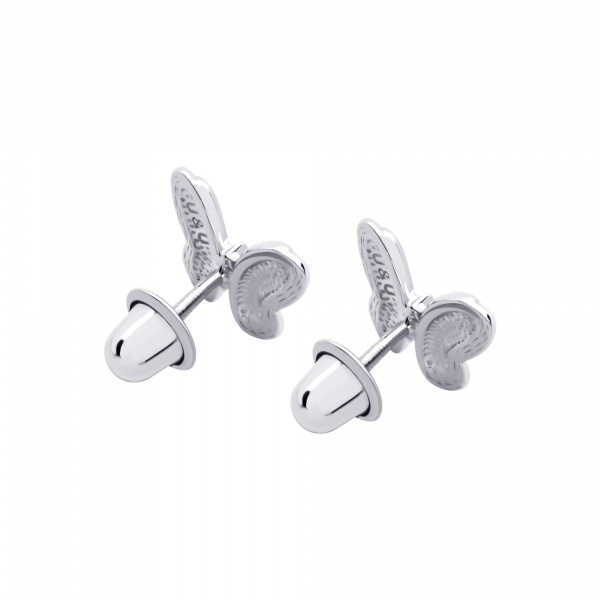 Серьги UMa&UMi Бабочки розовые