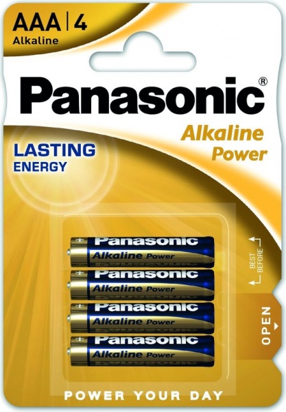 Батарейки Panasonic Alkaline Power AAA (R03, 286) 4 шт. 