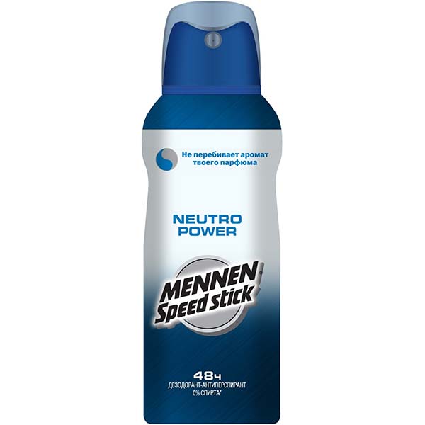 Спрей для тела Mennen Speed Stick Neutro Power 150 мл