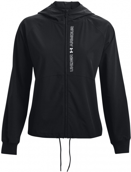 Джемпер Under Armour WOVEN FZ JACKET 1369889-002 р. M чорно-білий