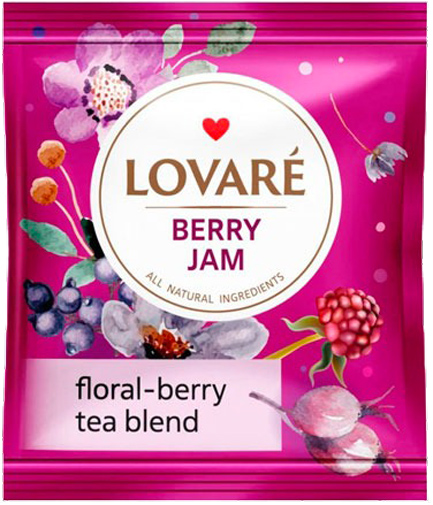 Чай Lovare «Berry Jam» пакетированный (24x1,5 г) 24 шт. 