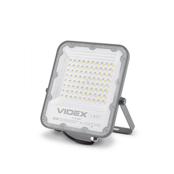 Прожектор світлодіодний Videx LED Premium F2 50 Вт IP65 сірий 25958 