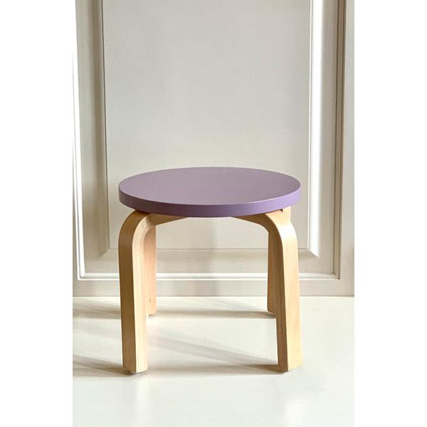 Табурет дерев’яний 260х295х295 бук/фіолетовий