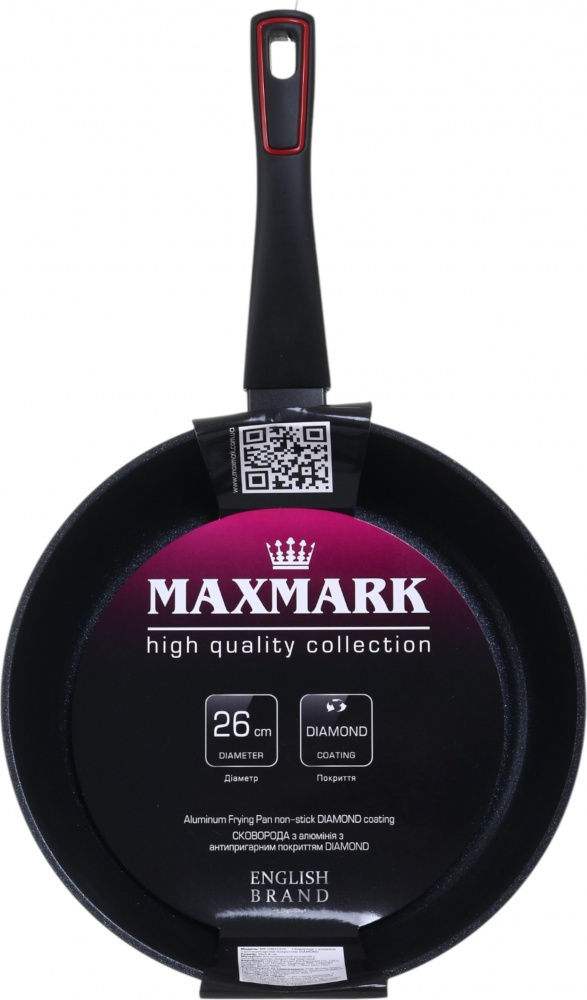 Сковорода Maxmark Diamond Deep 26 см MK-DM25226