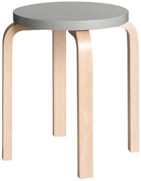 Табурет деревянный 460х350х350 коричневый / серый 