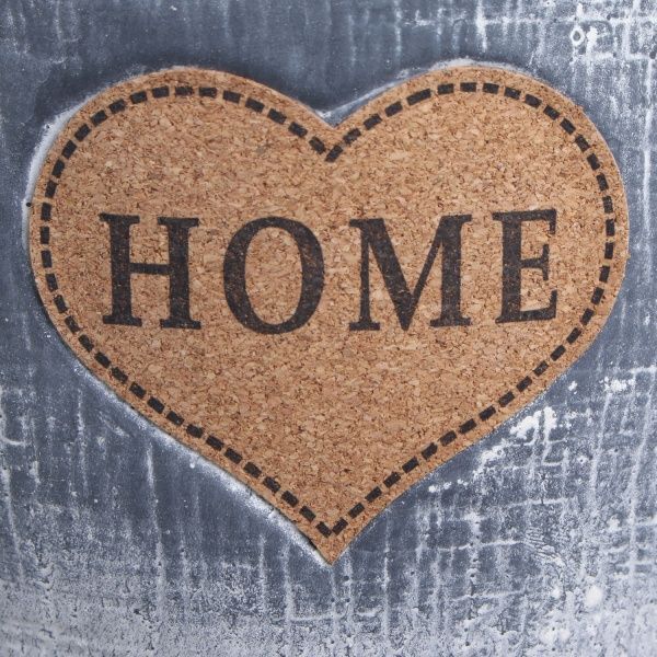 Кашпо керамічне Home in love 15х15 см сірий