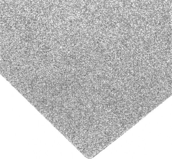 Флізелін з блискітками MX61887 20х30 см сріблястий