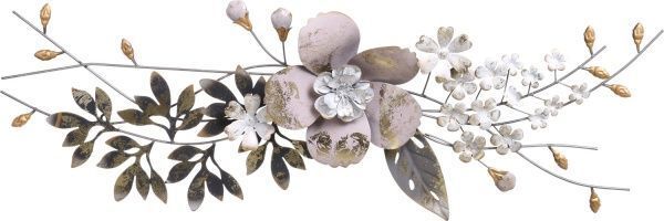 Декор настенный Fiori 108x36,8 см серо-бежевый 