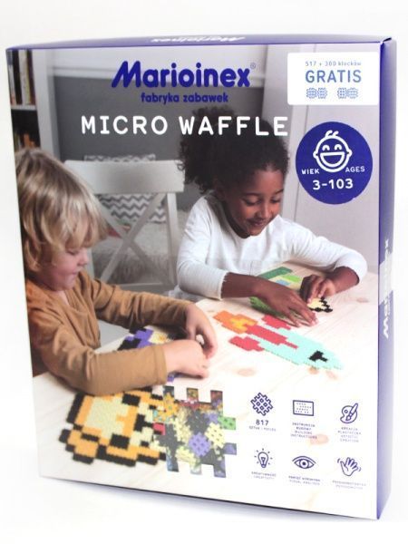 Конструктор Marioinex Miсro Waffle з картками 517 деталей 439000