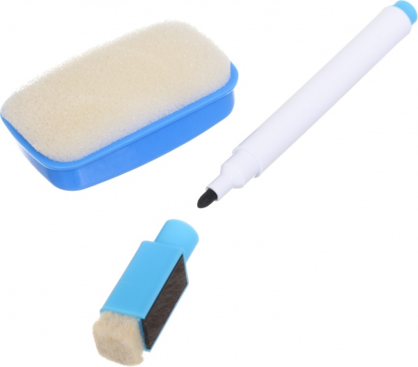 Доска магнитная Huamei магнитная Learning case 36.6х4.9х30 см с набором красно-желтая HM1113A