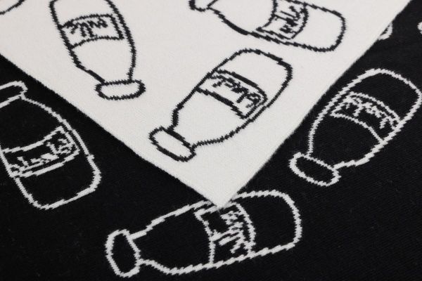 Плед Banian Милки Вей 90x100 см молочный с принтом 