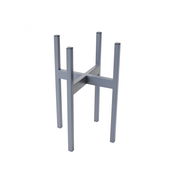 Подставка для цветов Vitan Альба d 250 мм 29,5х29,5x45 см графит 