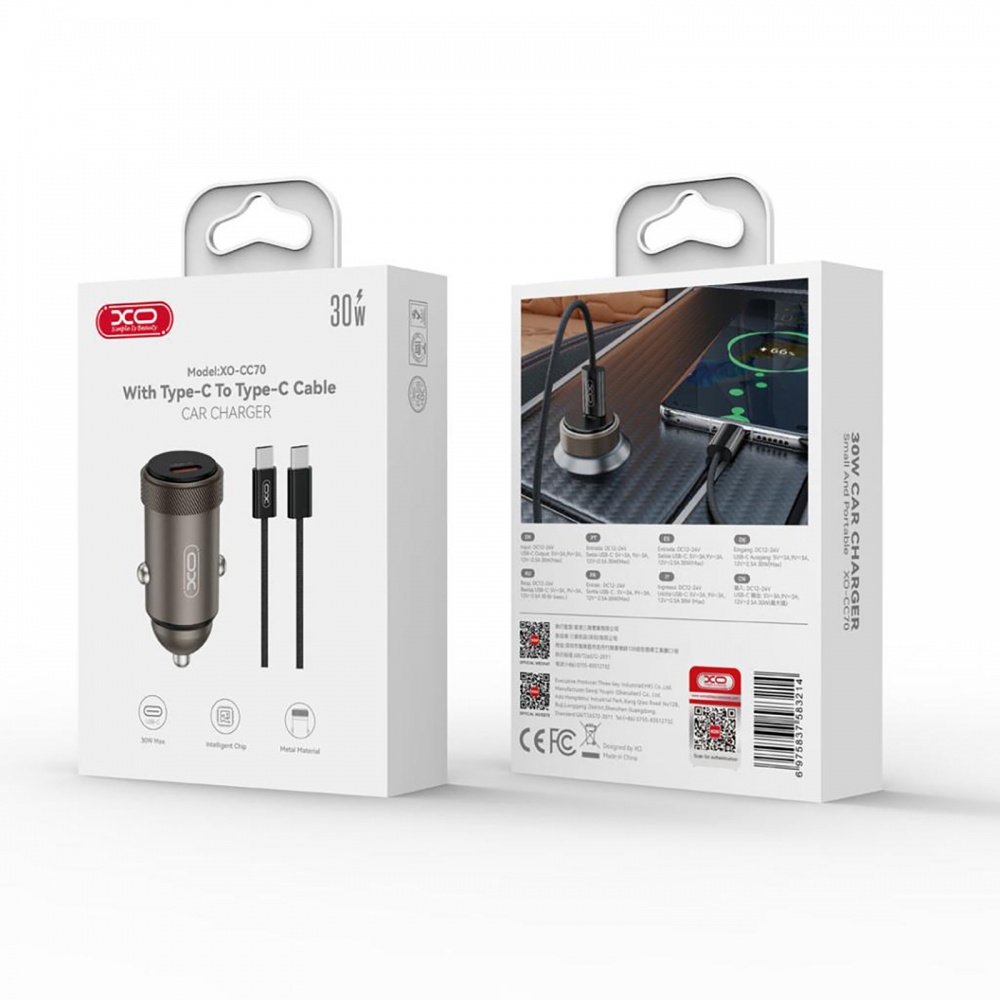 Автомобильное зарядное устройство Xo СС70-СС