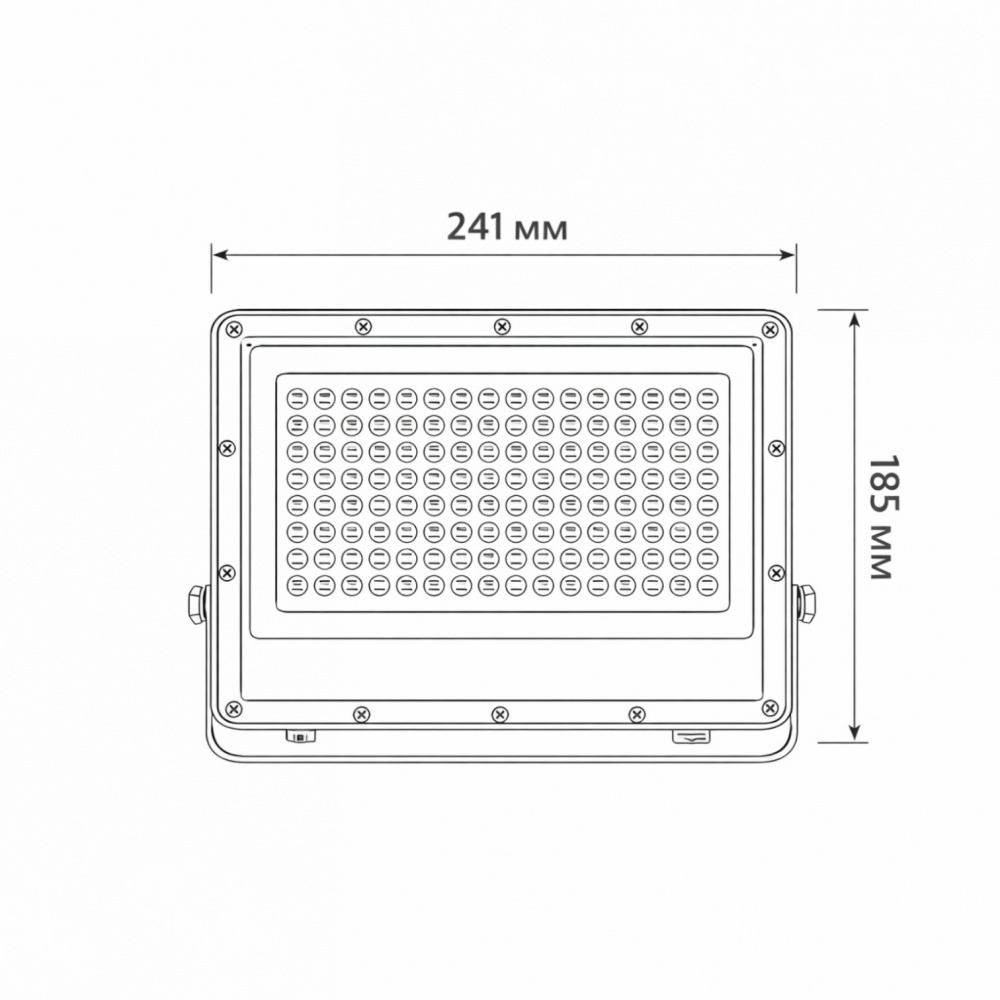 Прожектор світлодіодний LIGHT SET LED SHPAK D 100 Вт IP65 сірий l0810105