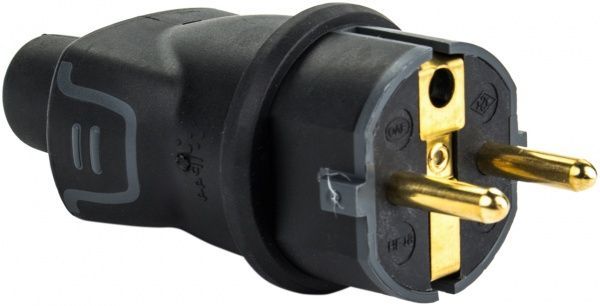Вилка электрическая Legrand 50196 с заземлением 250В IP20 черный