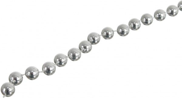 Декорация новогодняя Бусы серебрянные 1х800 см