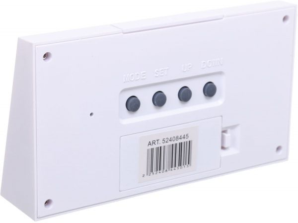 Часы настольные Spirit 13.5х3.1х7.4 см белые