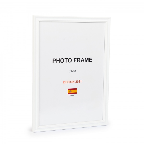 Рамка для фото 1 фото 21х30 см белый матовый 