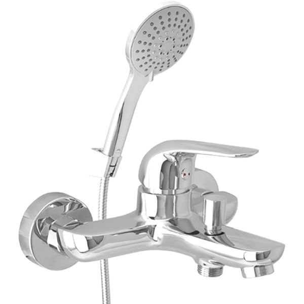 Змішувач для ванни Rubineta з лійкою та душовим шлангом Lima-10/K LI10K08