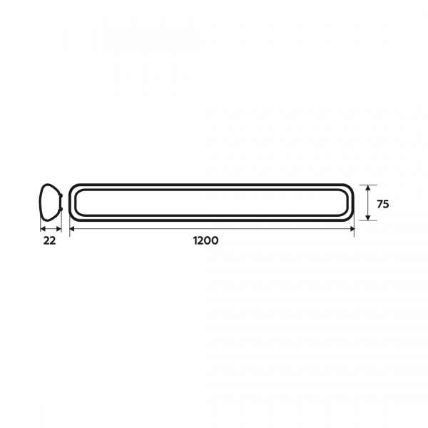 Светильник линейный Eurolamp 38 Вт дневной LED-FX(1.2)-38/4 