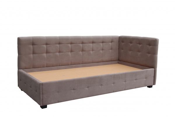 Кровать Берегиня Остин серый 90x200 см 