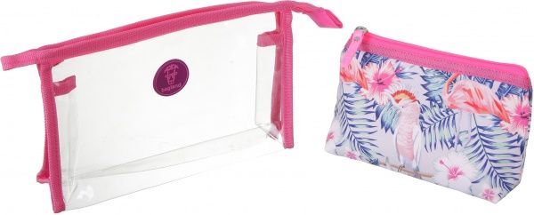 Набор косметичек Фламинго 2 шт 283 разноцветный 