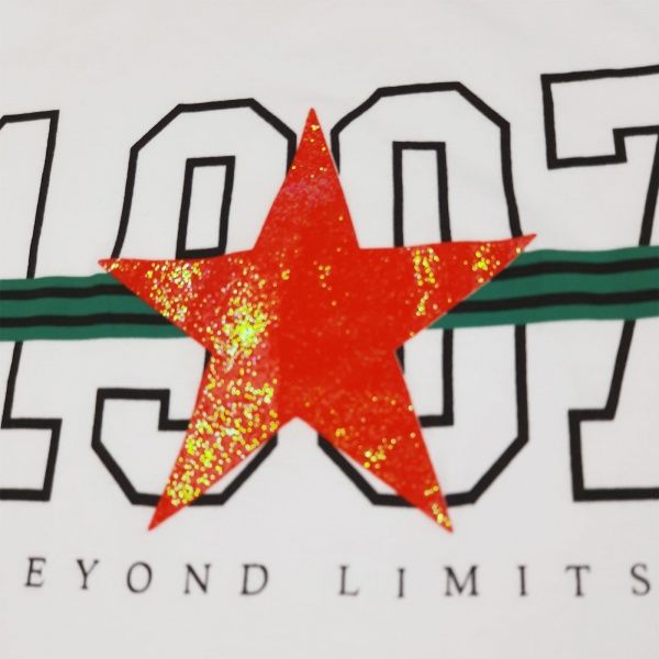 Футболка для девочки AKKU со звездой р.146 белый 9028 