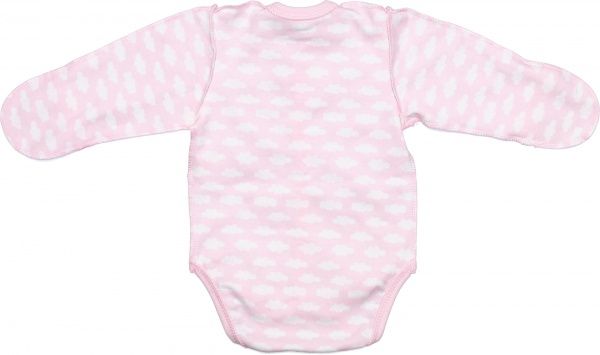 Боди Bambinelli Тучки р.56 белый с розовым 