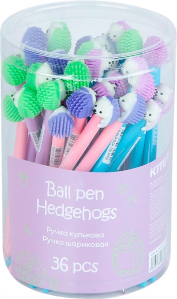 Ручка кулькова KITE Color Hedgehog 0,7 мм синя K20-030-03 