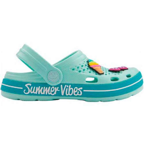 Сабо Coqui 6423 Lt. Mint/Turquoise Summer + Amulet р.EUR 30/31 бирюзовый