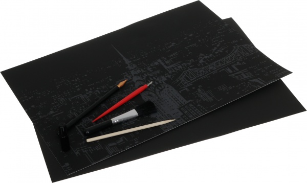 Скретч-картина Нью-Йорк U.S.A. 40,5x28,5 см 