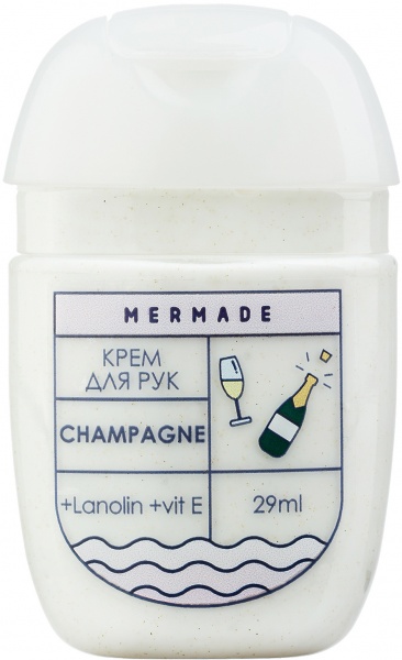 Крем для рук питание, нежность и комфорт Mermade с ланолином Champagne 29 мл