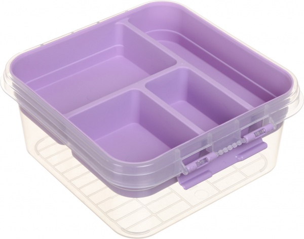Органайзер для косметики Luna 25х26х11 см пластик сиреневый 