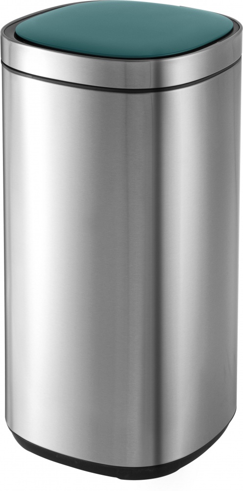 Відро для сміття LUNA HOME Touch Bin 300х300х625 мм 40 л нержавіюча сталь із зеленим 102373-HF002A